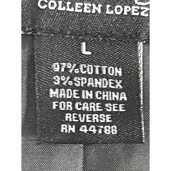 My Favorite Things Jacket L Black Tuxedo Rhinestone Neutral Preppy Mature Artsy - Picture 11 of 13